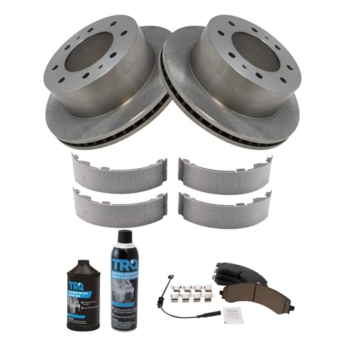 Image of TRQ Rear Brake Pad & Rotor Kit Compatible with 2020-2022 Chevrolet 2020-2022 GMC