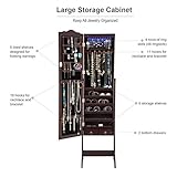 Zoom IMG-1 giantex armadietto portagioie in piedi Zoom IMG-1 giantex armadietto portagioie in piedi