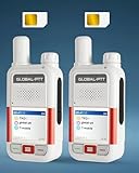 Global PTT 2-Pack PoC Radios Unlimited Range 4G Walkie Talkies - Nationwide Coverage Communication Long Range Two Way Radios Audio Rugged Design (White)