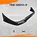 Front Bumper Lip Spoiler Compatible with 2002-2003 Subaru Impreza WRX & RS Sedan (Not Fit Wagon), PU Unpainted Black STI Style Add-on Front Splitter Air Dam Chin Protector