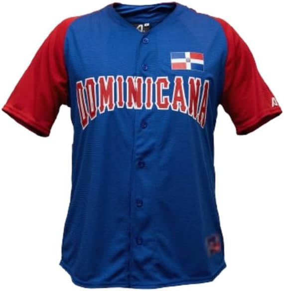 Dominicana Dominican Baseball Jersey Pullover Sewn Custom Name jersey