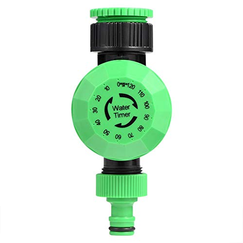LAMF Garden Water Timer Outdoor Garden Hose End Automatic Shut Off Mechanical Water Timer for Hose Faucet Watering 2-120 Minutes