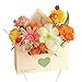 Snacko 5 Pieces DIY Floral Arrangement Box - Romantic Flower Gifts for Special Occasions(Pink)