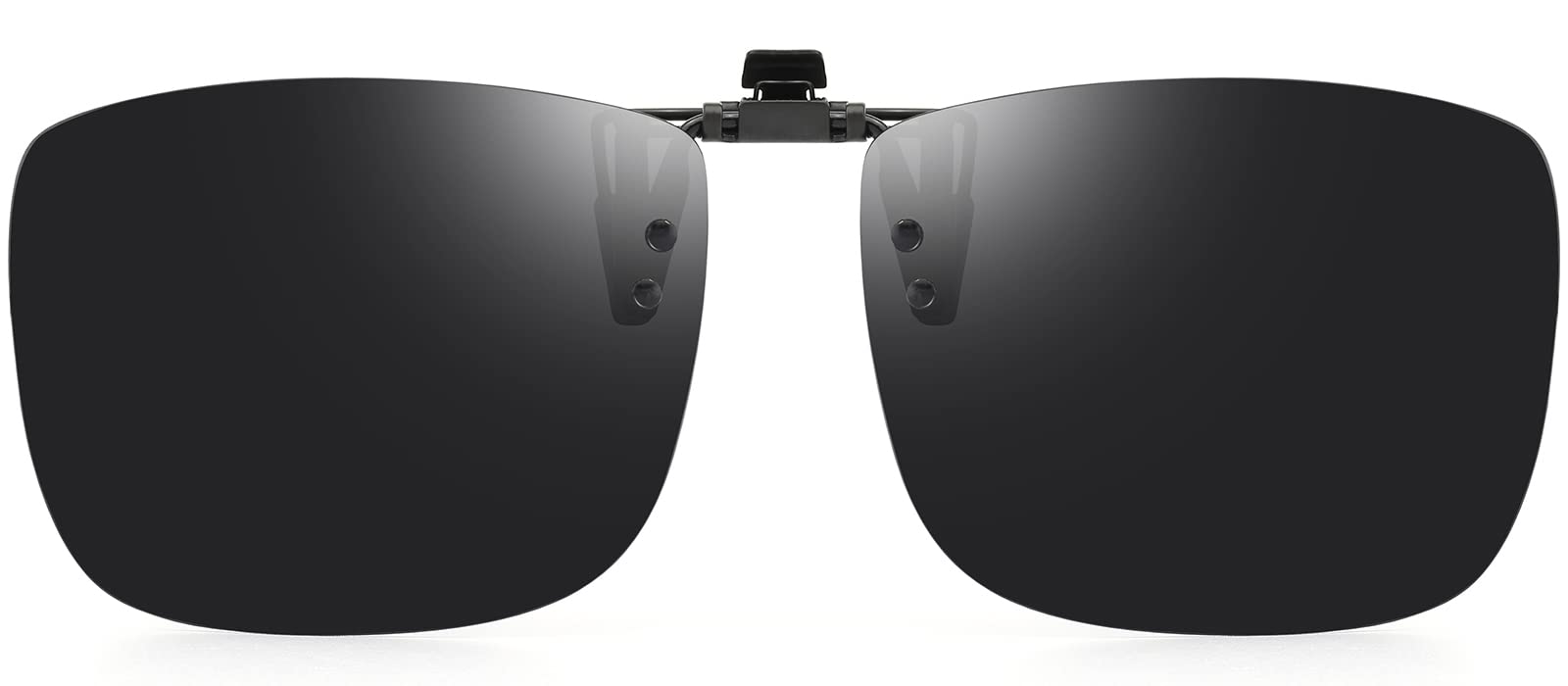 CAXMAN Polarized Clip On Sunglasses Over Prescription Glasses for Men Women UV Protection