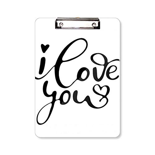 Bloc-notes A4 I Love You grand cahier de notes romantique et bloc papier