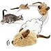 Suhaco Katzenspielzeug für Hauskatzen Interaktives GiGwi Melody Chaser Squeak Kätzchen Spielzeug Bewegungsaktivierter Katzenspielzeug (Bewegende Maus Braun)