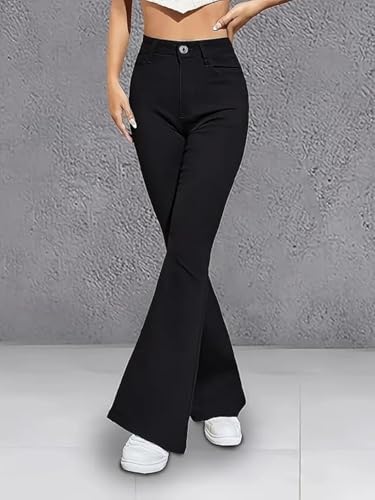 Image of ADBUCKS Women's Wide Leg Fit High Rise Jeans II Bootcut Jeans II
