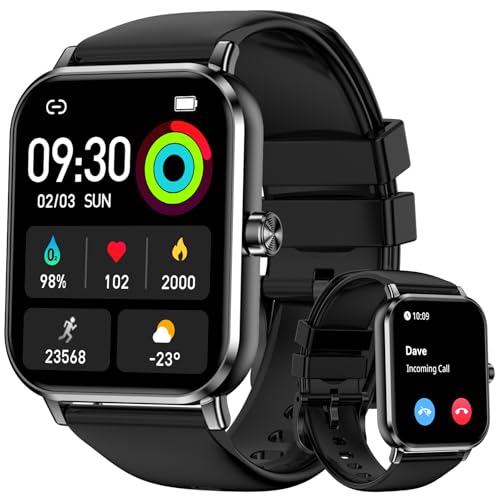 Smart Watches for Women Men, 1.83' HD Touchscreen, Bluetooth Calling, 130+ Professional Sports...