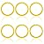 6pcs Flush Valve Seals for Kohler, Durable Silicone Canister Flush Valve Seals Toilet Flush Valve Seal Practical Accessories for K-GP1059291 Compatible with Kohler(Yellow)