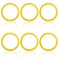 6pcs Flush Valve Seals for Kohler, Durable Silicone Canister Flush Valve Seals Toilet Flush Valve Seal Practical Accessories for K-GP1059291 Compatible with Kohler(Yellow)