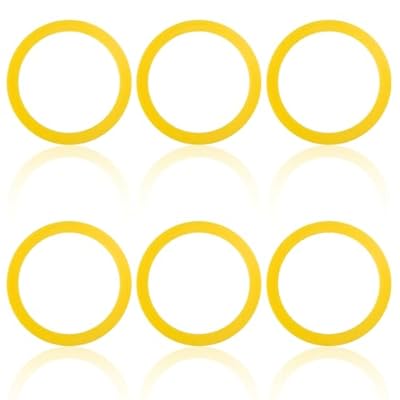 6pcs Flush Valve Seals for Kohler, Durable Silicone Canister Flush Valve Seals Toilet Flush Valve Seal Practical Accessories for K-GP1059291 Compatible with Kohler(Yellow)