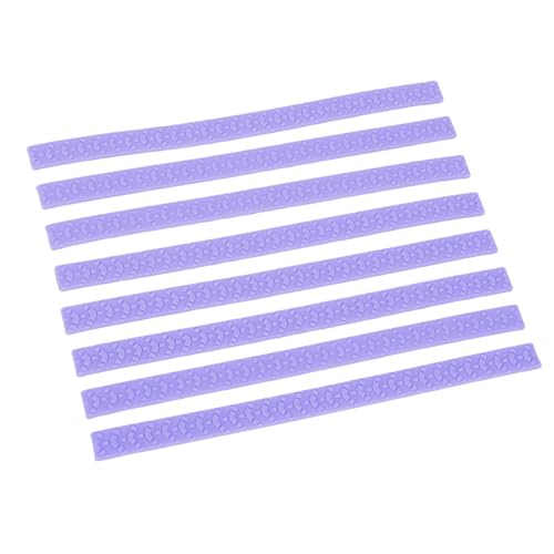 YUYTE 8Pcs Luggage Wheel Covers, Noise Reduction Silicone Protective Covers for Suitcases Spinner Wheel and Household Chairs (Purple)3