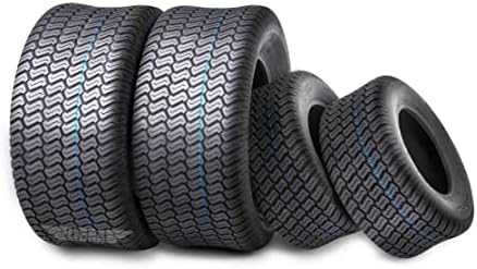 Set 4 WANDA Lawn Mower Turf Tires 15x6-6 Front & 20x10-8 Rear /4PR -13016/13040
