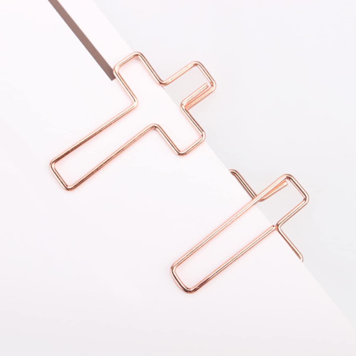 VILLCASE 5 Sätze Büronadel Jumbo-büroklammern Bürobedarf Und Schreibwaren Kabinendekor Clip Büroartikel Büromaterial Schreibtischzubehör Aus Metall Buchbüroklammern Rose Gold 60 Stück * 5