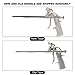Respicefinem Spray Foam Insulation Tip Foam Expanding Spray Gun Sealant Dispensing Pu Insulating Applicator Tool Waterfall Foam Sealant for Ponds Doors Windows Bathtubs Easy to Use
