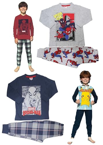 sabor Pijama niño algodón jersey manga larga con personajes de dibujos animados, Pokemon Navy, 5 años