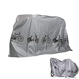 Fahrradschutzhülle, Fahrradabdeckung Wasserdicht für Verschiedene Fahrradmodelle, Fahrradabdeckung, Regendichte SchutzhüLle für Mountainbikes Regenwasser Vermeiden (Grau)