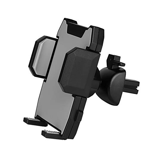 MengH-SHOP Support Téléphone Voiture à Grille d'aération Ventilation Support Tel Voiture Universel Rotation 360° Porte Smartphone d’Air Vent Compatible...