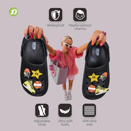 Image of DOCTOR EXTRA SOFT Unisex-Child Kids Classic Ultra Soft Clogs /Sandals with Adjustable Back Strap| Comfortable & LightWeight| Stylish & Anti-Skid| Indoor & Outdoor Casual Sports Mules Boys & Girls D-529