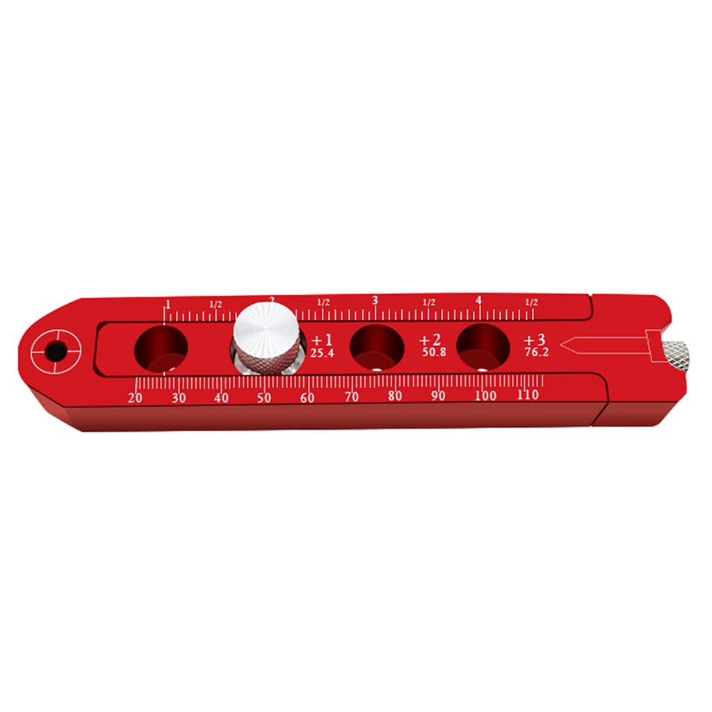 Nvoqilin Woodworking Scribing Center Finder Ruler Metric/Inch Scribing Ruler Woodworking Gauge Compass Measuring Tools Rulers Round Template For Drawing