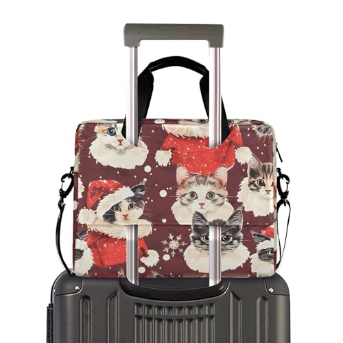 Funda para portátil con diseño gato y bandolera 15.7 in miniatura 3