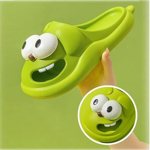 LELEBEAR Soulmate Slippers Tongue Out, Soulmate Kissing Slippers, Tongue Kiss Slippers, 3D Big Eye Dog Slippers3
