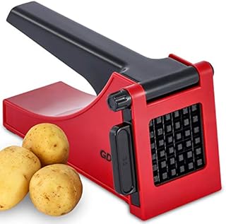 French Fry Cutter, Easy to Clean Potato Fry Cutter for Easy Slicing, Potato