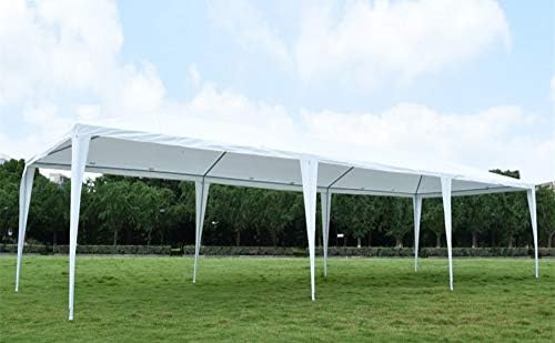 Diagram showing the assembled frame structure of the canopy tent