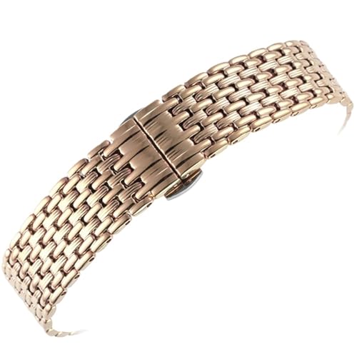 Bracelet montre acier inoxydable massif étanche et universel de 13mm à 22mm