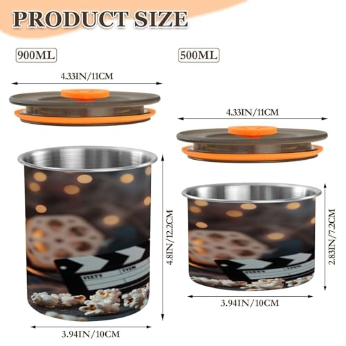 Blueangle Contenedor Hermético de Acero Inoxidable para Café 500ml miniatura 2
