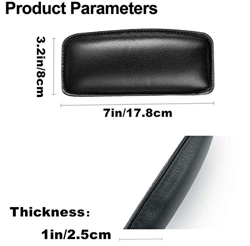 Image of CLOUDTAIL CHOICE 2 Pcs Leather Auto Center Console Knee Cushion Soft Pad Car Long-Distance Driving Foot Care Knee Leggings Cover Thigh Support Comfort Elastic Pillow