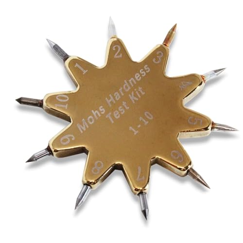 Testeur de rayures portable Mohs 1-10 métallique pour géologues