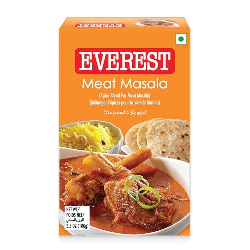 Everest Meat Masala - 100g | Black Pepper–Coriander–Chilli Blend for Rich, Aromatic Meat Curries & Gravies | Hot, Dark Tan Meat Masala Powder for Mutton.