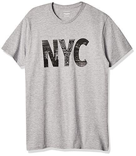 Hanes Men s Lightweight Graphic T-Shirt Collection, Neighborhood Collage, Medium