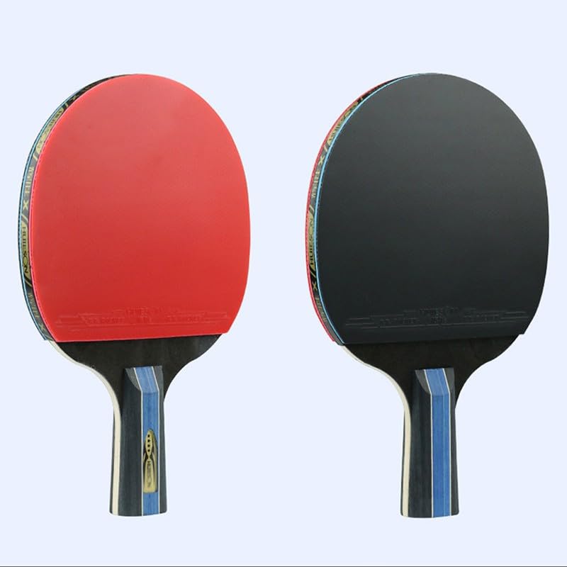 JITEM Performance Ping Pong Paddle - 7-Layer Pure Wood Blade - Pure Wooden Handle, Excellent Grip - Table Tennis Racket with Carrying Case(Color:B)