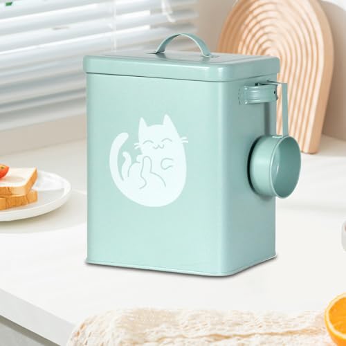 Generisch Hundefutterspeicherbehälter - 6L Hundefutter Lagerbehälter | Luftdicht Mit Löffel Behandeln Spender Anti-Moisture Für Heimküche Pantry Garage Farm Scheune Welpen Rices Und Andere Dinge