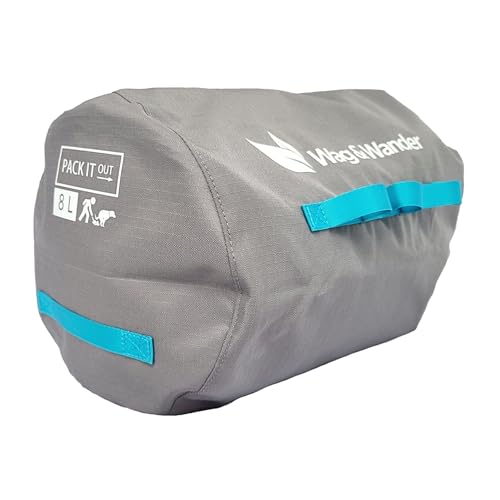Image of Smell Proof Waste Bag - Reusable Wag bag, Dog Poop Bag Holder for Hiking with Dogs & Camping. Odor Proof Diaper Wet Bag