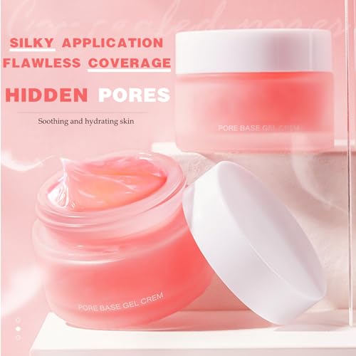 Face Primer, Gel Cream Primer Makeup, Moisturizing Face Foundations for Cover Pores, Oil Control, Pore Minimizer Gel Cream, Smoothing & Firming Anti Wrinkle Pre-Makeup for Dry Skin - Image 3