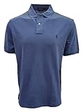 Knopfleiste POLO RALPH LAUREN Herren-Poloshirt mit klassischer Passform, Dunkelblau Heather, L