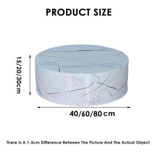 Support de présentation rond sur piédestal blanc pour décoration