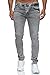 Produktbild Reslad Jeans-Herren Slim Fit Basic Style Stretch-Denim Männer Jeans-Hose RS-2063 (W33 / L34, Grau (2091))