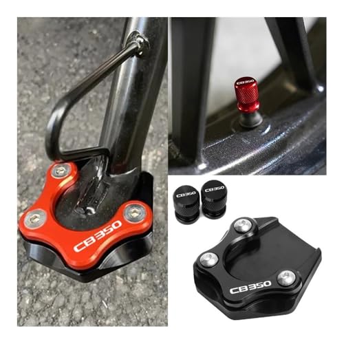 Accessoires CB350 : plaque d'extension béquille et support moto - 2