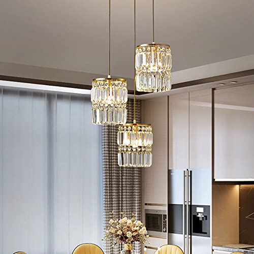 Suspension Cuisine Vintage Dorée Réglable pour Table à Manger