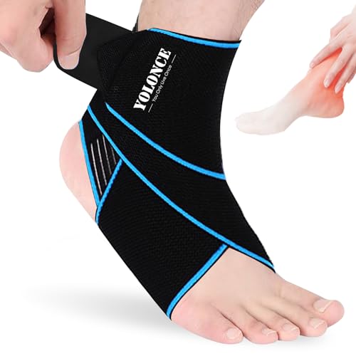 nailgeler Vendaje de Tobillo, Tobillera para Esguince, Vendaje Ajustable para El Tobillo, Estabiliza el Tobillo, Tobillera Derecha e Izquierda, Protector de Tobillos para Deportes, Hombres y Mujeres