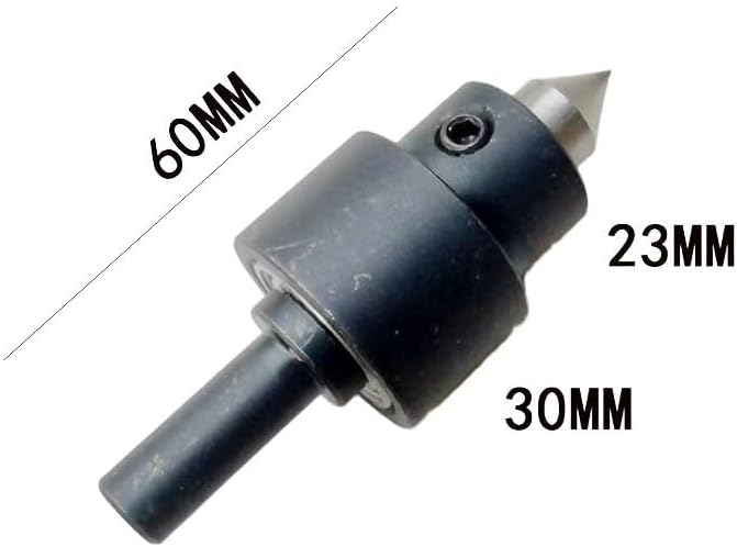 Wood Lathe Live Center High Rotating Tailstock for Small Lathes, Alloy Metal Construction with Automatic Centering and Dustproof Design