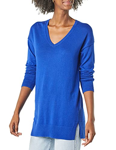 Image of Amazon Essentials Women's Lightweight V-Neck Tunic Sweater, Long Sleeve, Ribbed (Available in Plus Size)