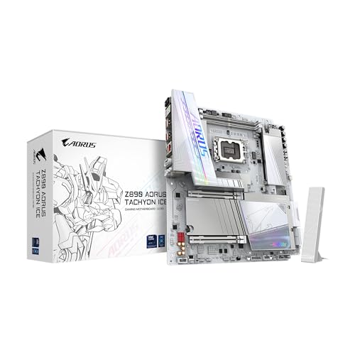 Image of GIGABYTE Z890 AORUS Tachyon ICE Intel Core Ultra (Series 2) LGA 1851 Motherboard, E-ATX, DDR5, 4X M.2, PCIe 5.0, Thunderbolt 4, WIFI7, 5GbE LAN, D5 Bionic Corsa