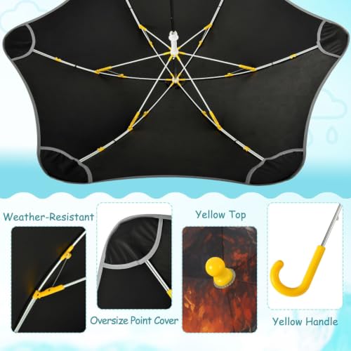 Parapluie pliant pour enfants Fiery Animal avec bande réfléchissante et protection UV - 4