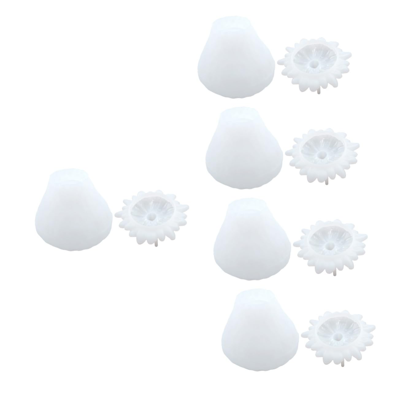 Veemoon 5 Juegos Molde de Silicona para Frascos de Frutas Diy para Resina Epóxica Moldes Artesanales para Manualidades Duradero y Práctico