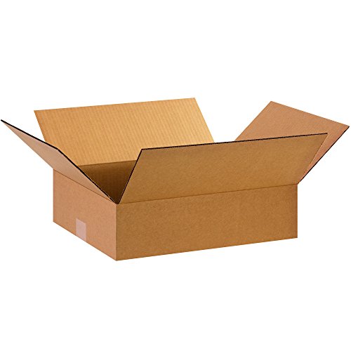 Image of TAPE LOGIC 15 x 12 x 4 Corrugated Cardboard Boxes, Flat 15 inchL x 12 inchW x 4 inchH, Pack of 25 | Shipping, Packaging, Moving, Storage Box for Home or Business, Strong Wholesale Bulk Boxes